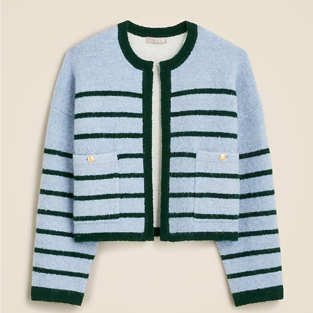 *NWT* J.Crew Patch-pocket lady jacket in double-faced wool blend